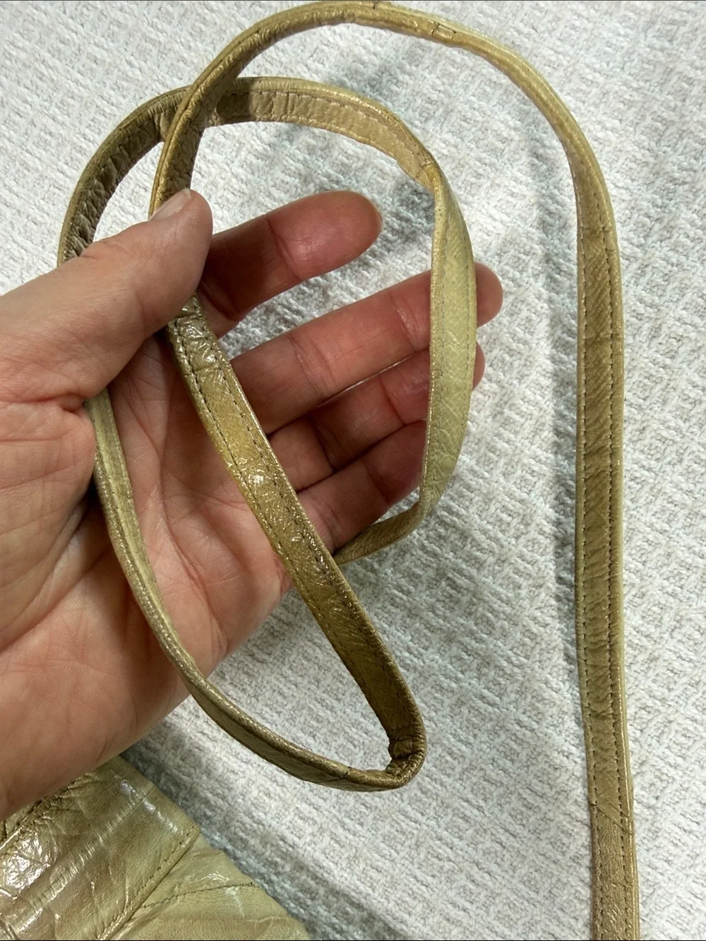 Vintage 80’s Eel skin crossbody bag or clutch